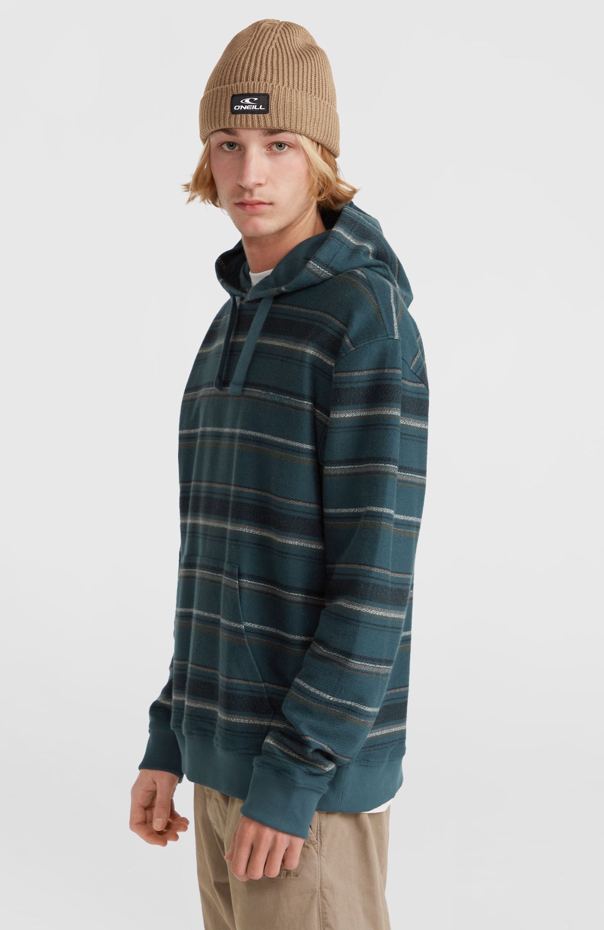 Sweat à capuche Bavaro | Blue Ikat Stripe