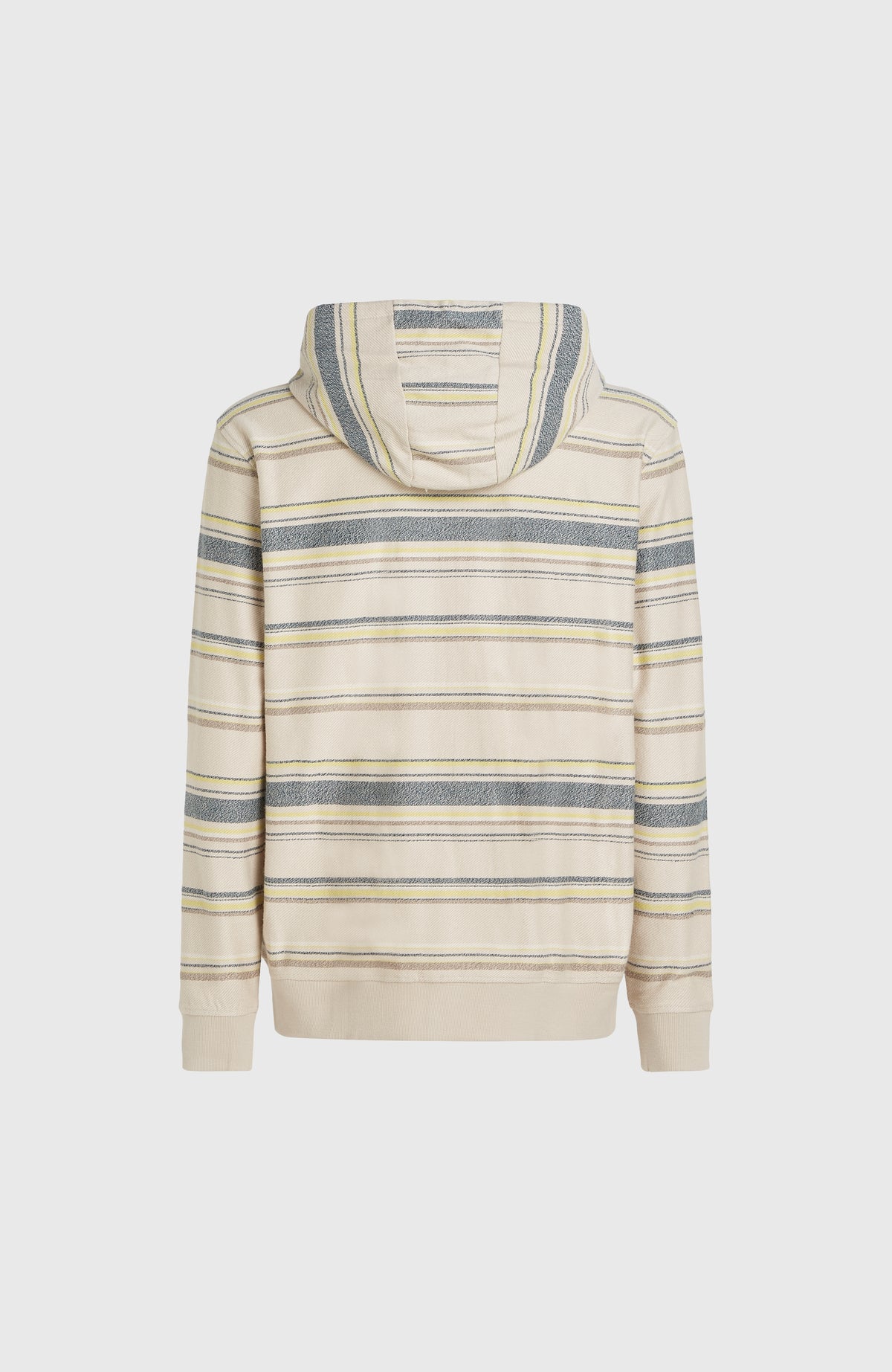 Sweat à capuche Bavaro à zip intégral | Grey Vintage Stripe