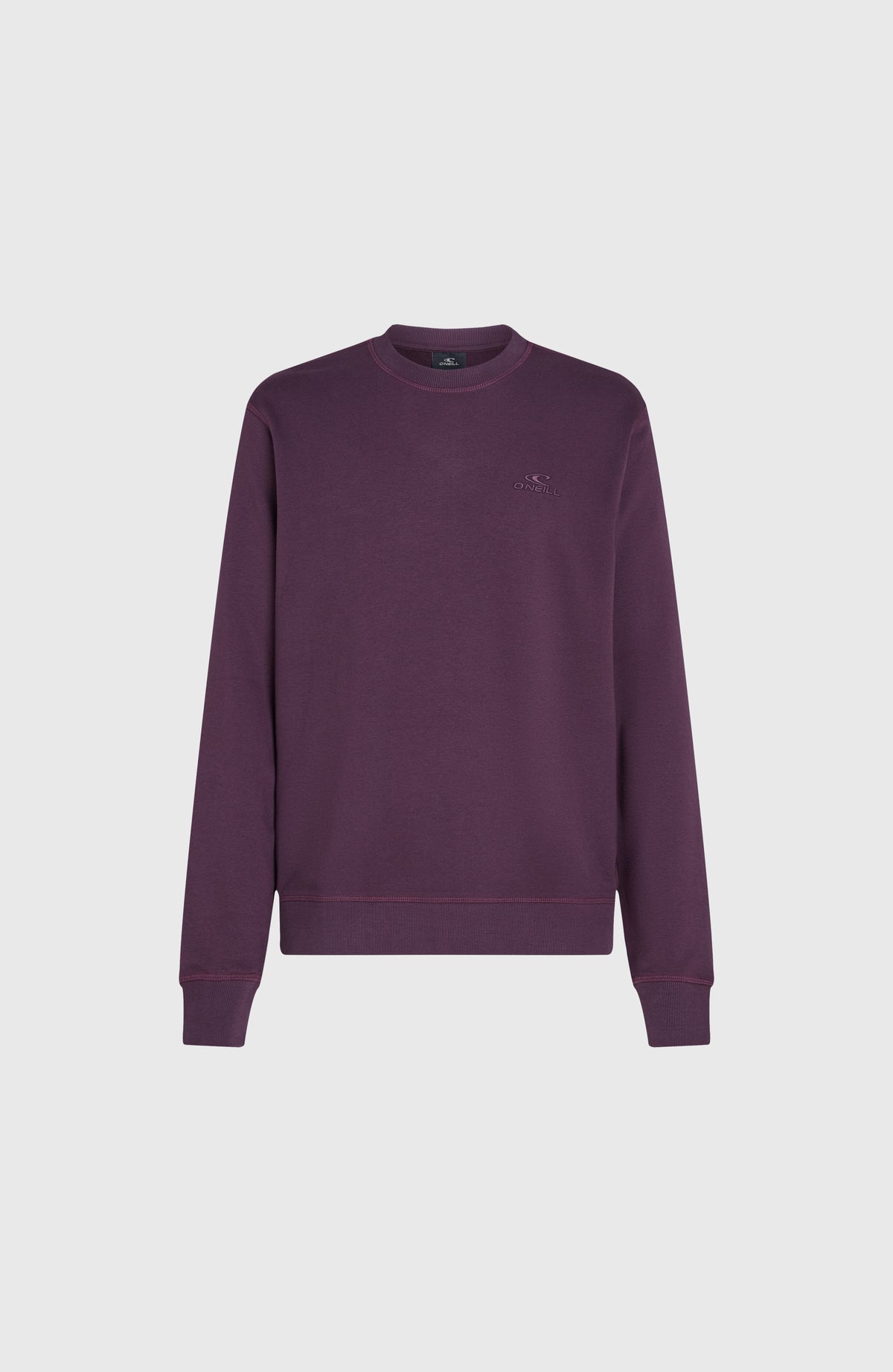 Sweatshirt à col rond Small Logo | Aubergine