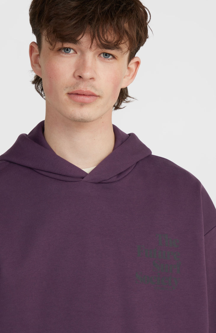 Sweat à capuche Future Surf Society | Aubergine