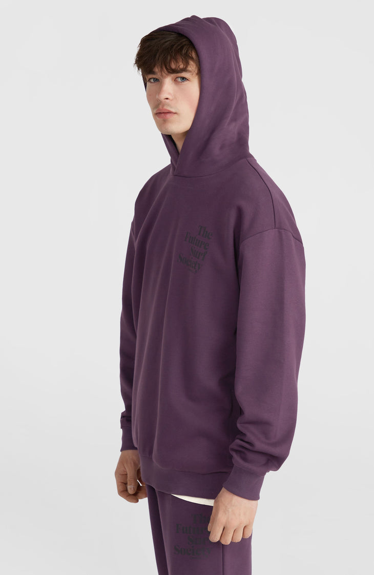 Sweat à capuche Future Surf Society | Aubergine