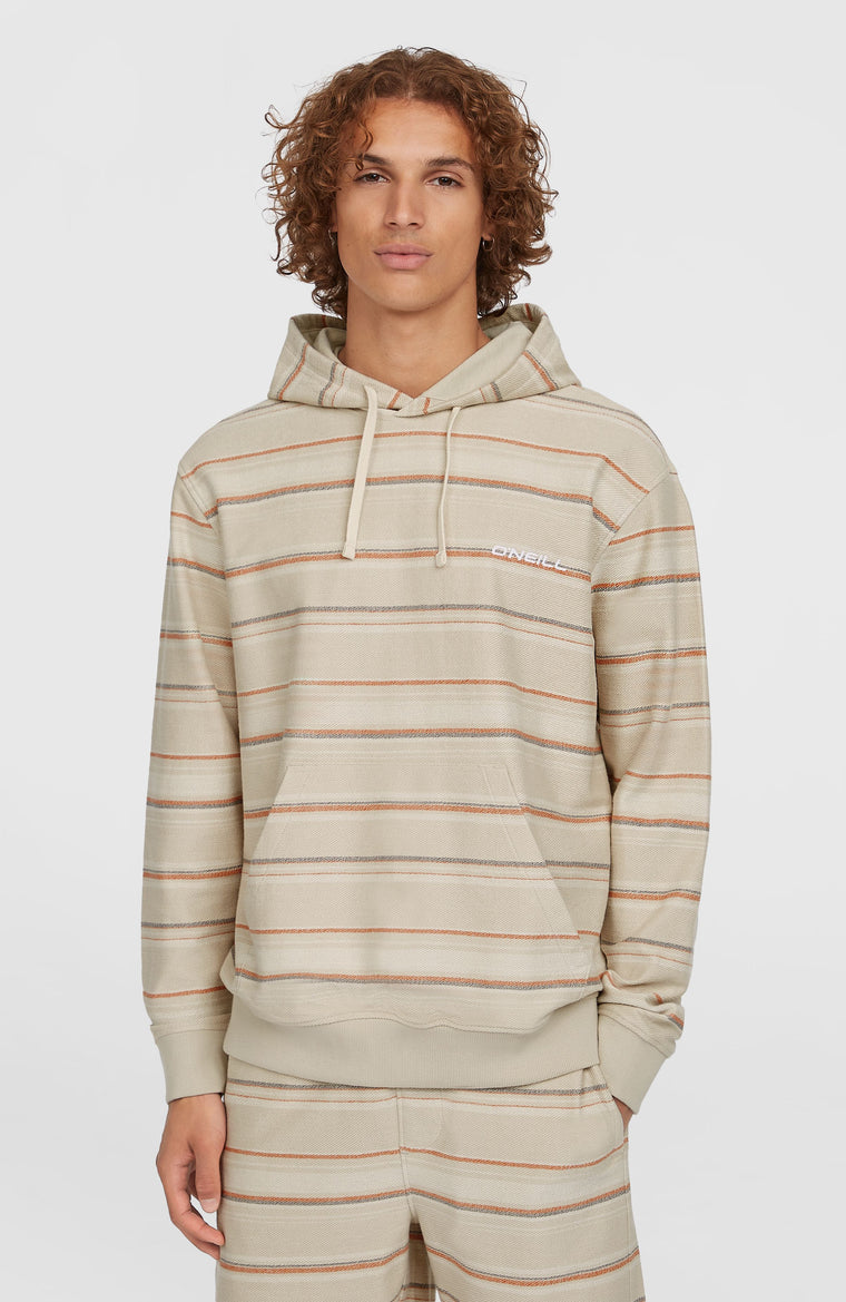 Sweat à capuche Bavaro | Beige/Orange Bavaro Stripe