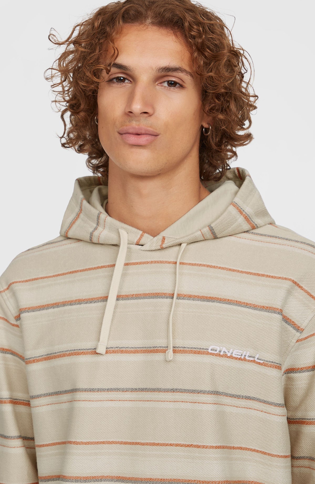 Sweat à capuche Bavaro | Beige/Orange Bavaro Stripe
