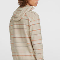 Sweat à capuche Bavaro | Beige/Orange Bavaro Stripe