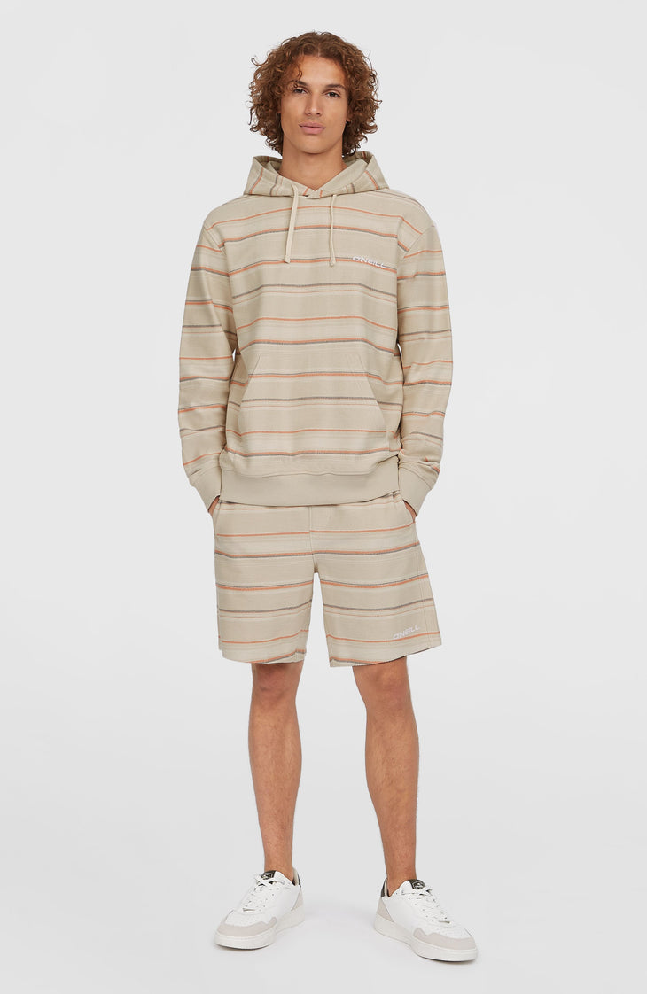 Sweat à capuche Bavaro | Beige/Orange Bavaro Stripe