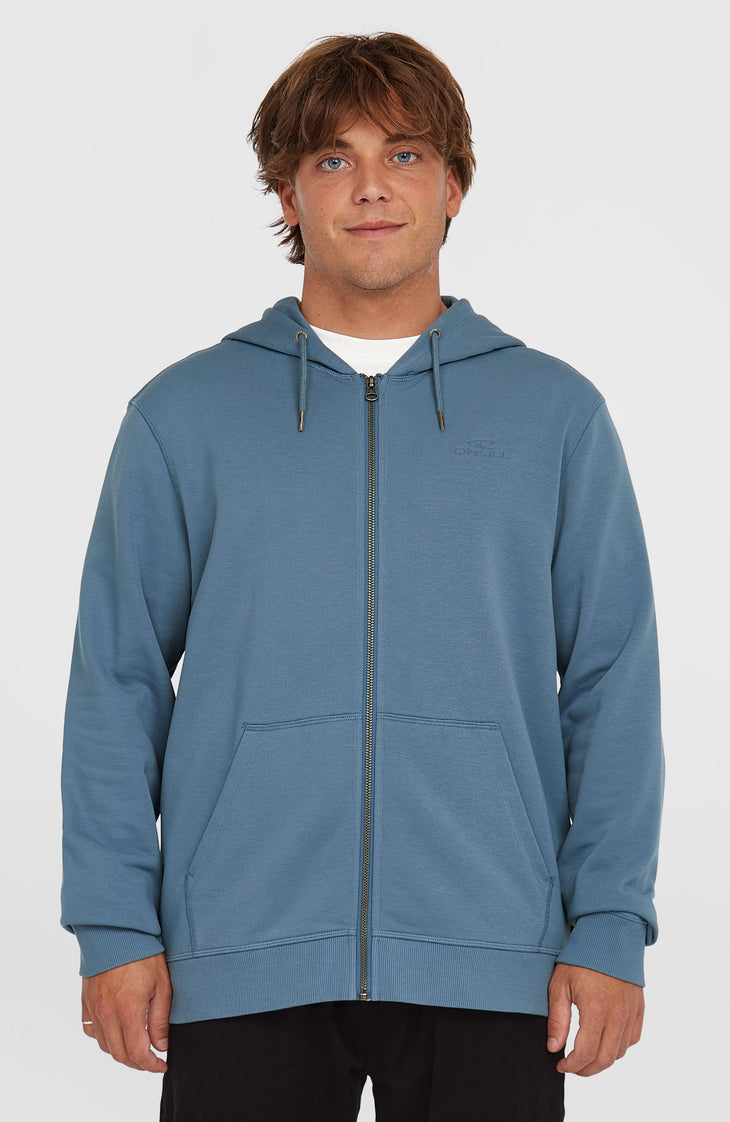 Sweat à capuche et zip intégral Small Logo | Copen Blue