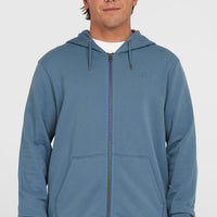 Sweat à capuche et zip intégral Small Logo | Copen Blue