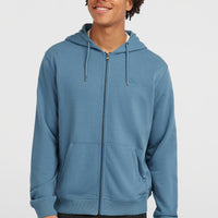 Sweat à capuche et zip intégral Small Logo | Mozart Blue