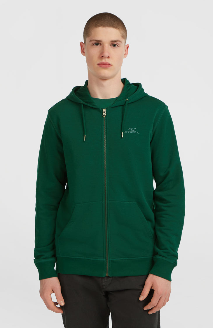 Sweat à capuche et zip intégral Small Logo | Emerald Envy