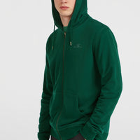 Sweat à capuche et zip intégral Small Logo | Emerald Envy
