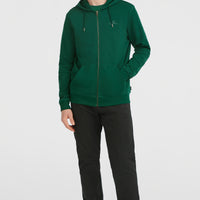 Sweat à capuche et zip intégral Small Logo | Emerald Envy
