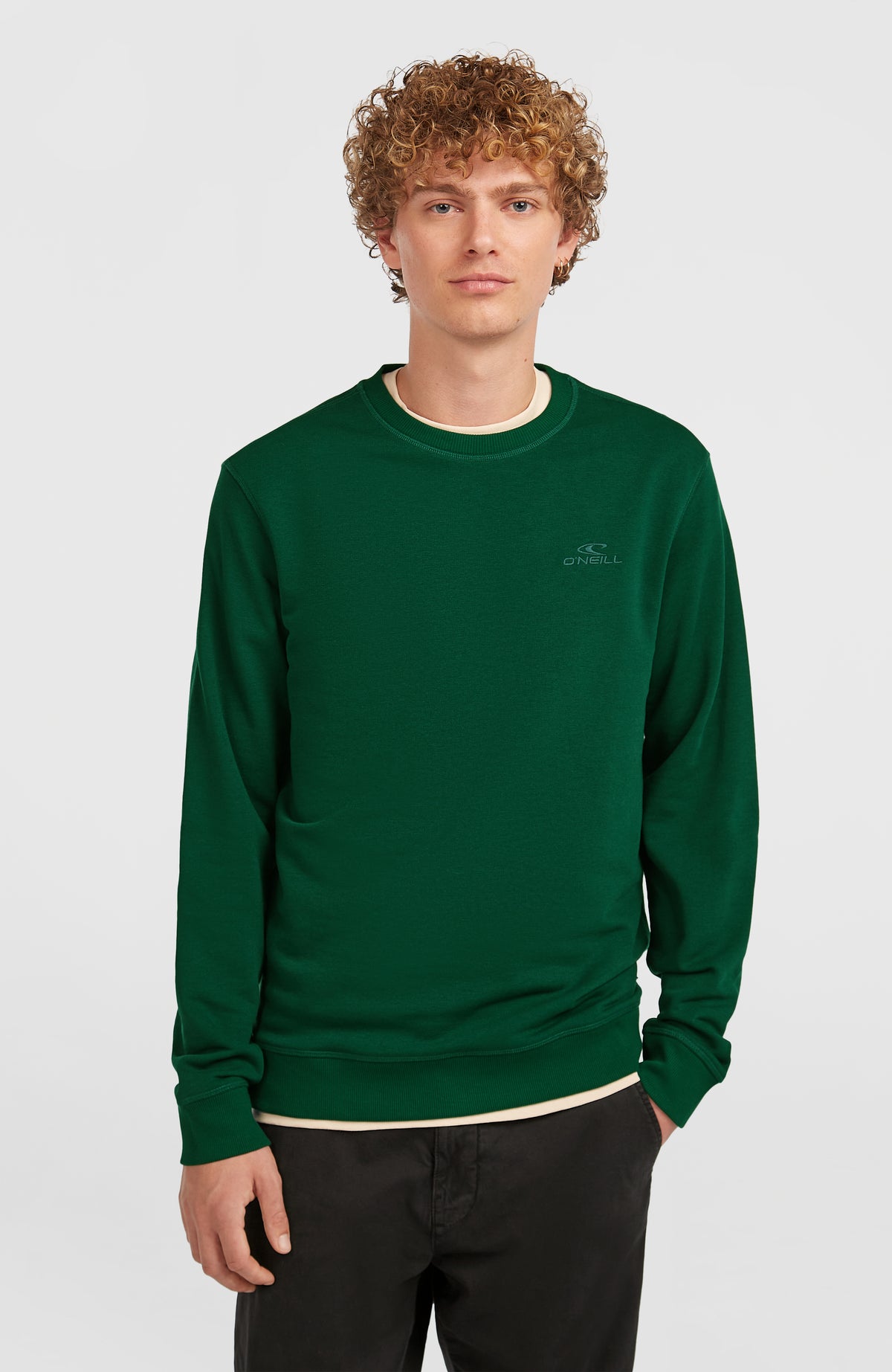 Sweatshirt à col rond Small Logo | Emerald Envy