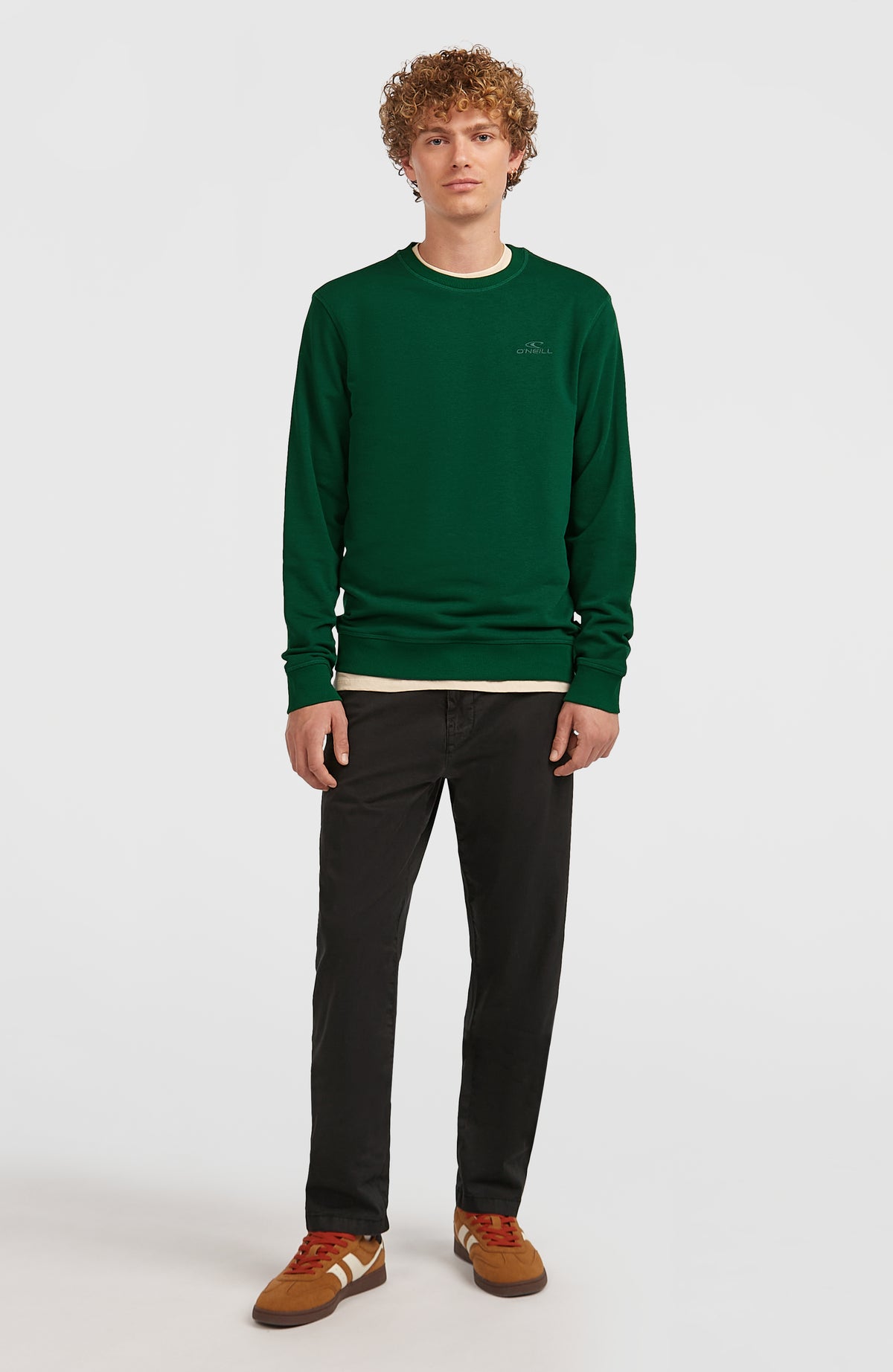 Sweatshirt à col rond Small Logo | Emerald Envy