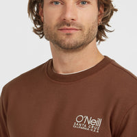 Sweatshirt à col rond Original Cali Logo | Hazel Spice