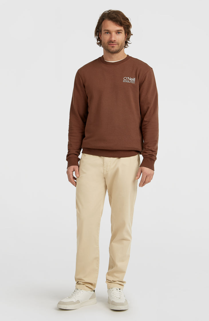 Sweatshirt à col rond Original Cali Logo | Hazel Spice