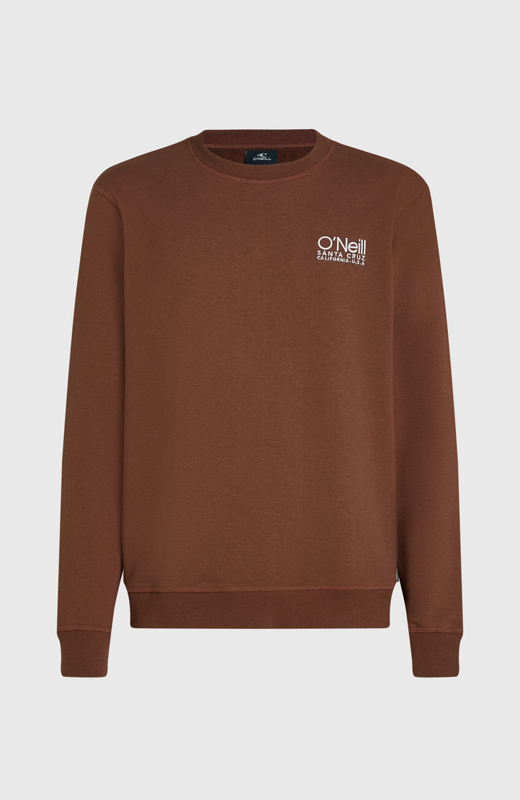 Sweatshirt à col rond Original Cali Logo | Hazel Spice