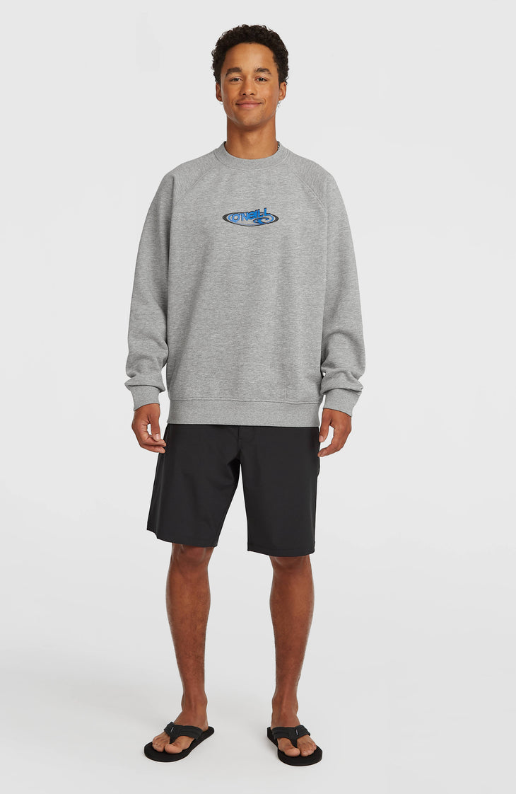 Sweatshirt à col rond Essentials 90s Logo | Silver Melee
