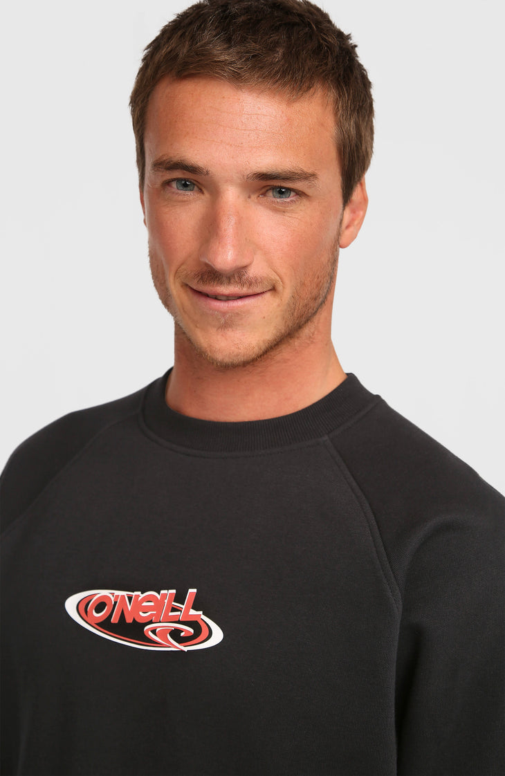 Sweatshirt à col rond Essentials 90s Logo | Black Out