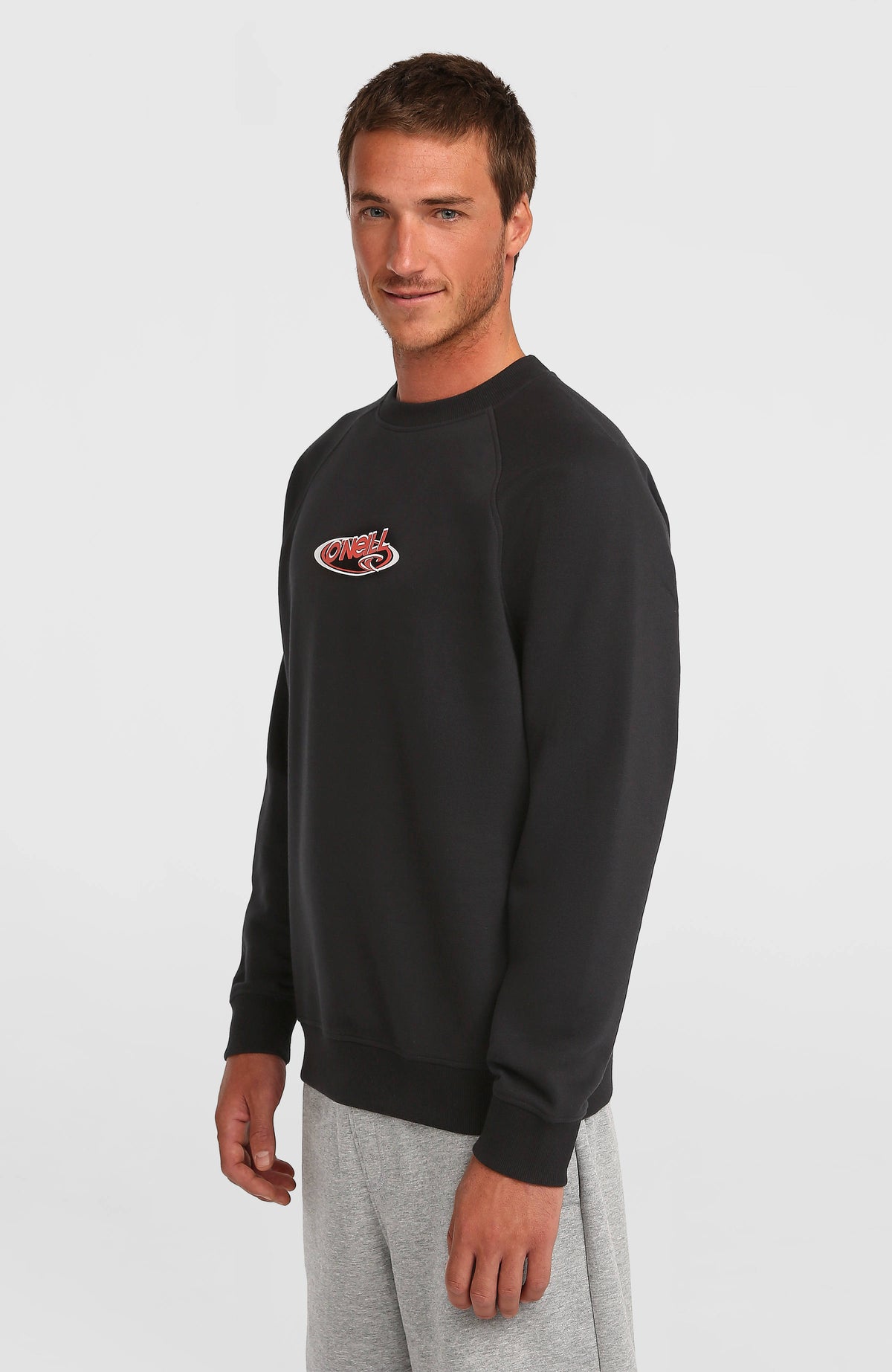 Sweatshirt à col rond Essentials 90s Logo | Black Out