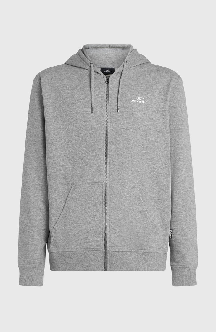 Sweat à capuche et zip intégral Small Logo | Silver Melee