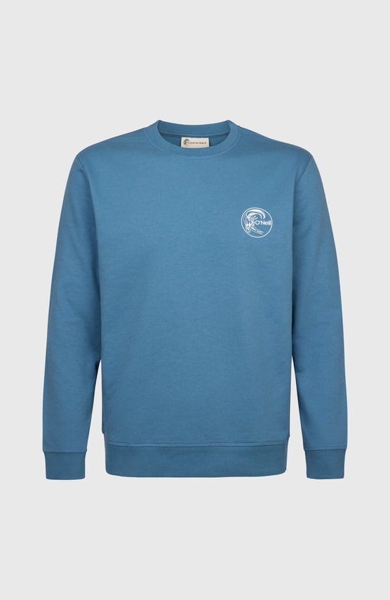 Pull O'Riginals Chest Print Crew | Copen Blue