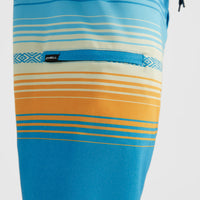 Boardshort rayé Heat 19'' | Princess Blue