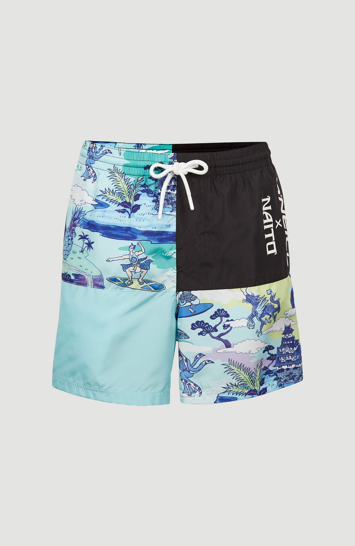 O'Neill x Naito 16'' Swim Shorts | Black Samurai