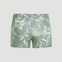 Maillot boxer Cali Floral | Green Tonal Tropicana