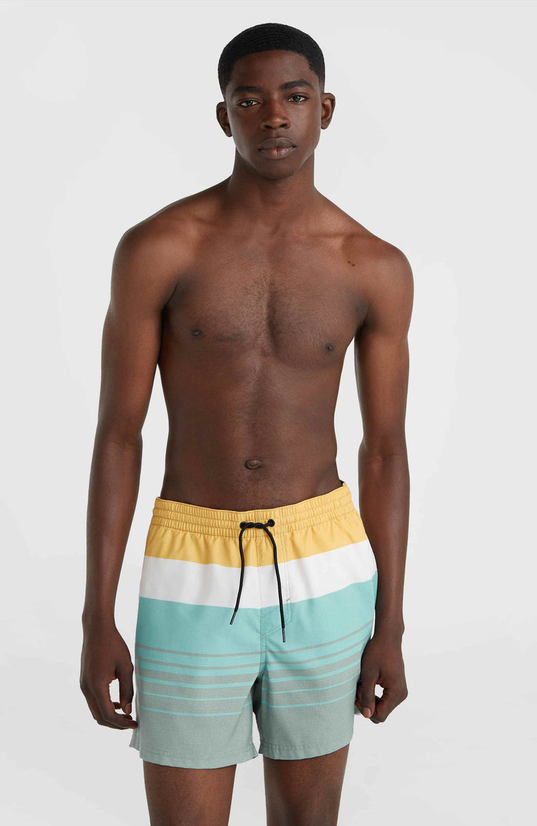 Short de bain Mix and Match Cali Print 15'' | Green Mix&Match Panel Print