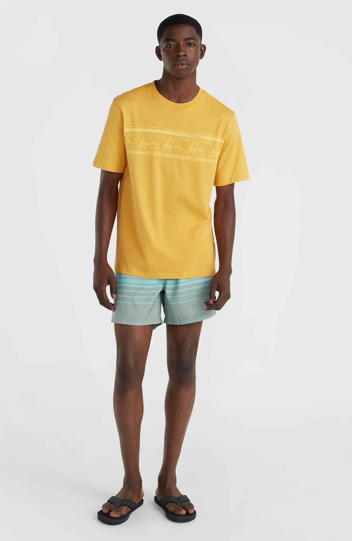 Short de bain Mix and Match Cali Print 15'' | Green Mix&Match Panel Print