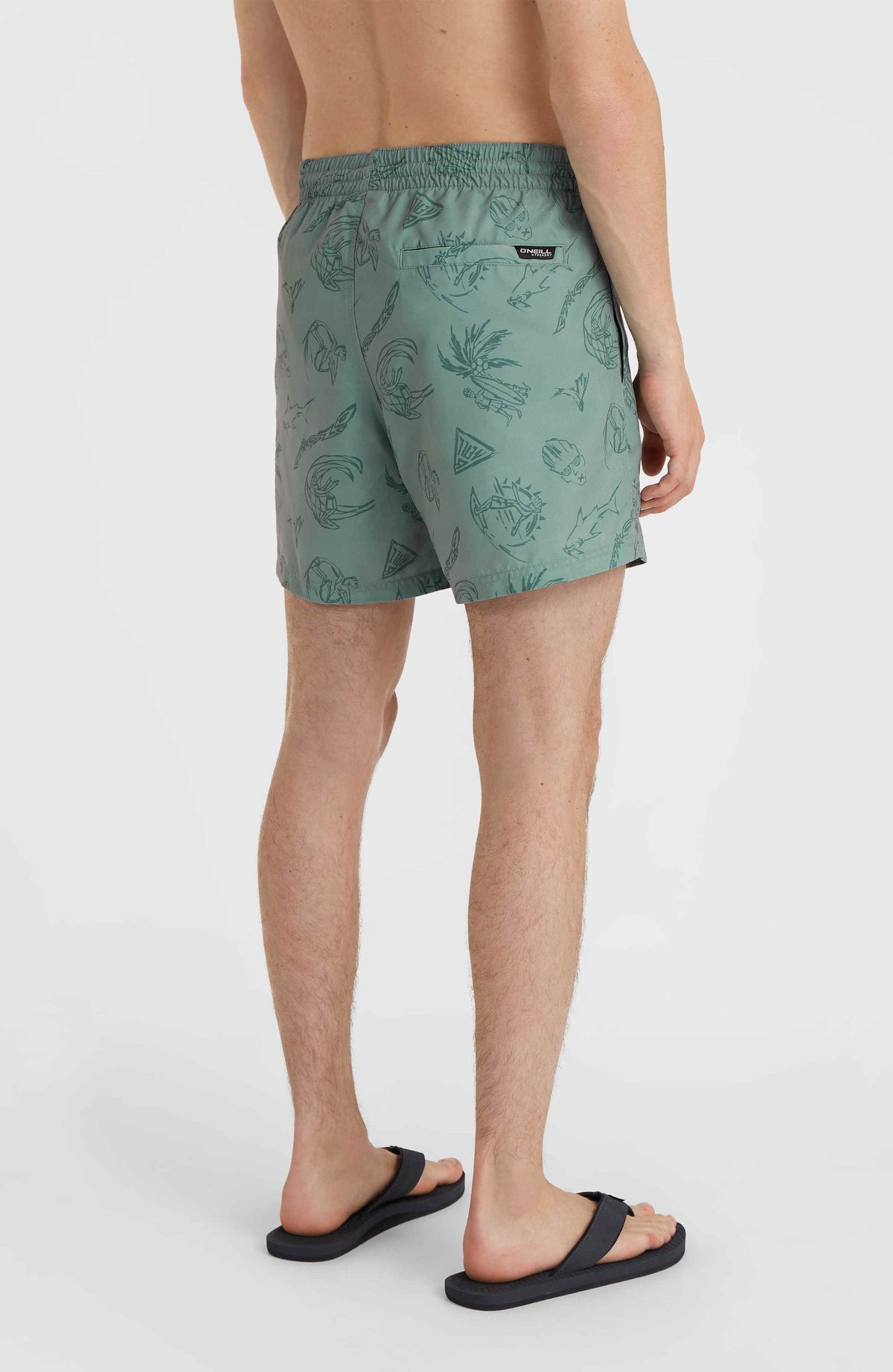 Short de bain Mix and Match Cali Print 15'' | Green Vintage Surfer