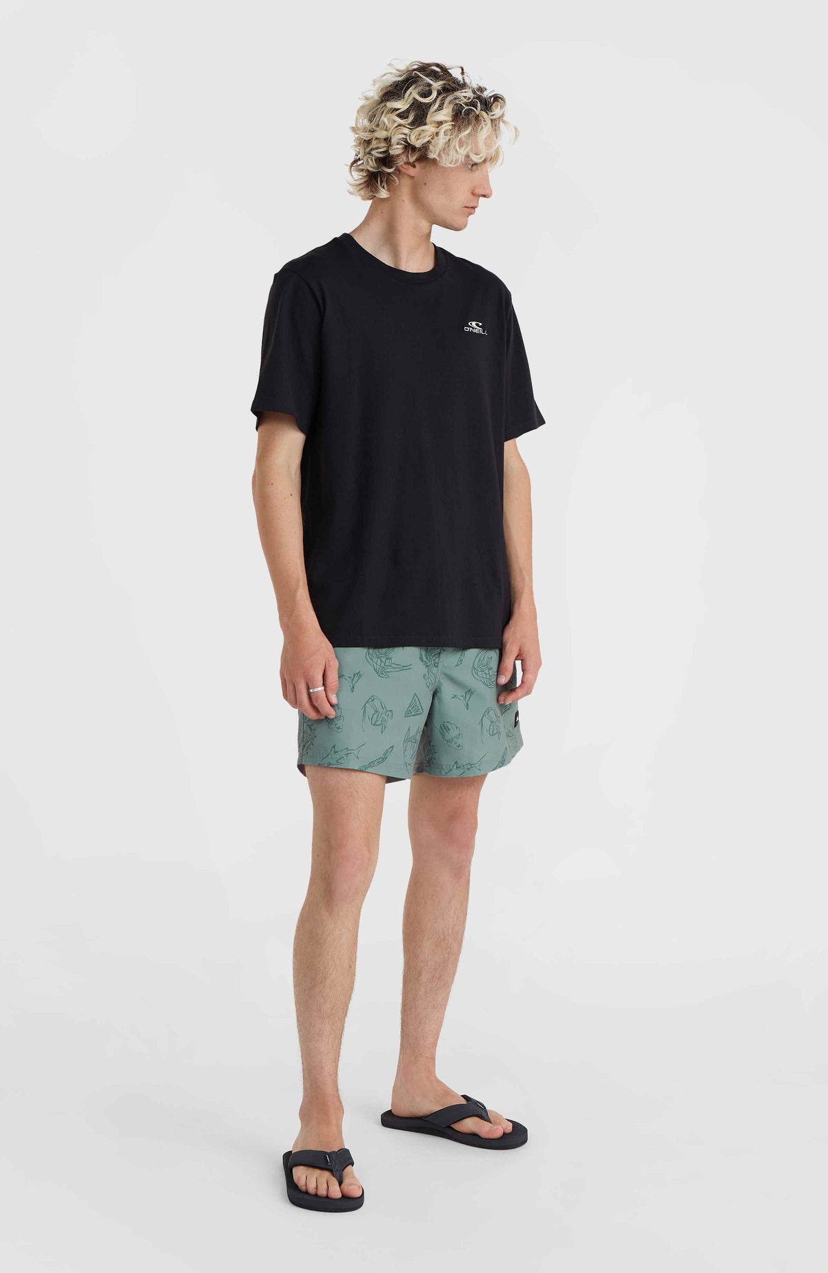 Short de bain Mix and Match Cali Print 15'' | Green Vintage Surfer