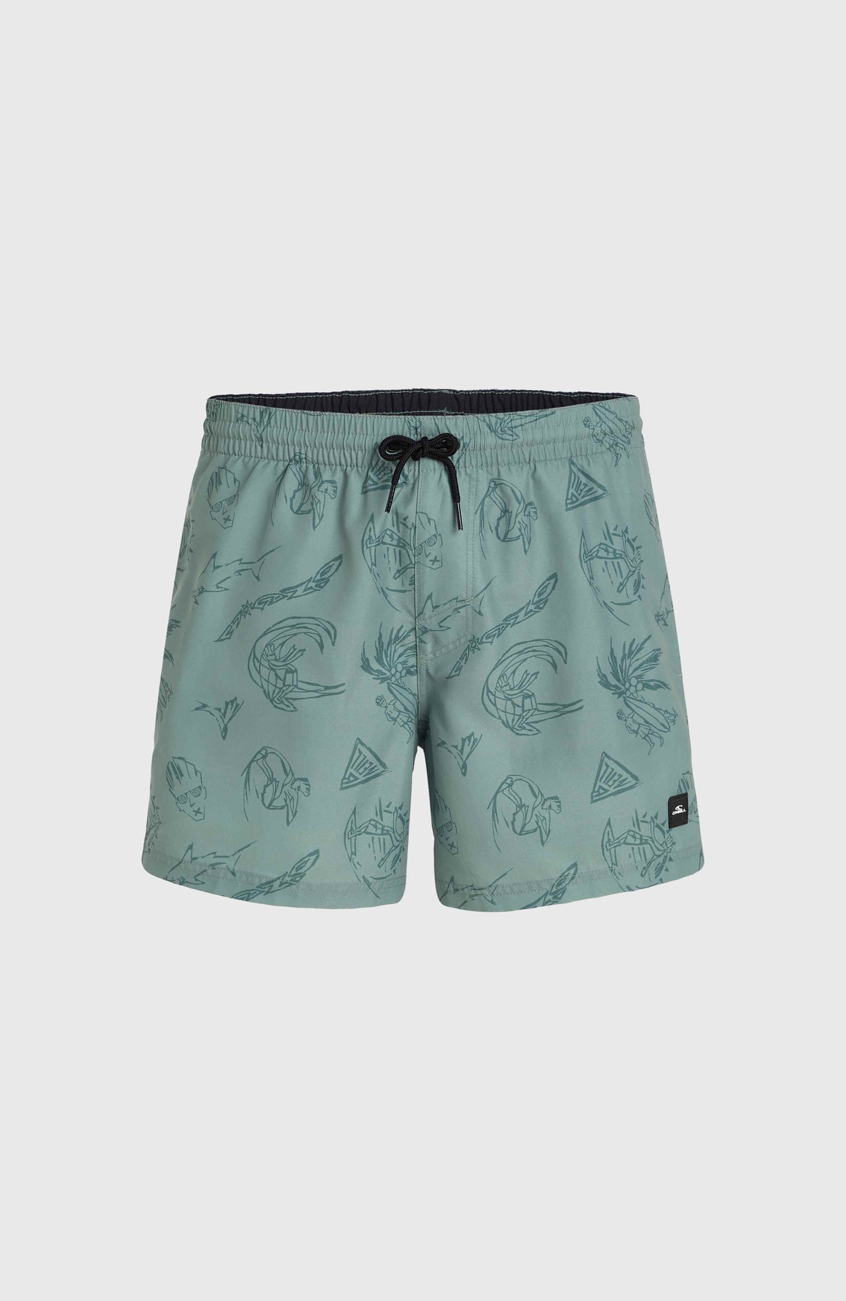 Short de bain Mix and Match Cali Print 15'' | Green Vintage Surfer