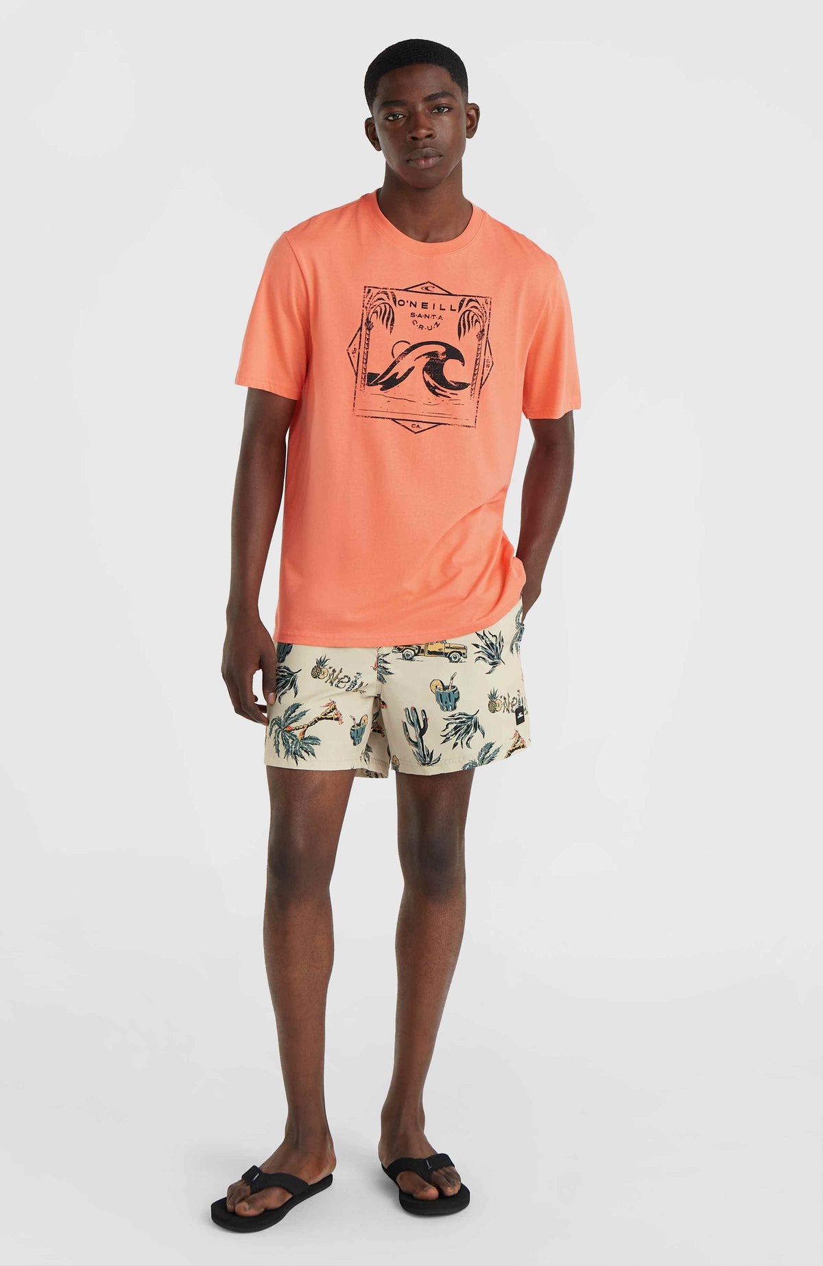 Short de bain Mix and Match Cali Print 15'' | Beige Venice Beach