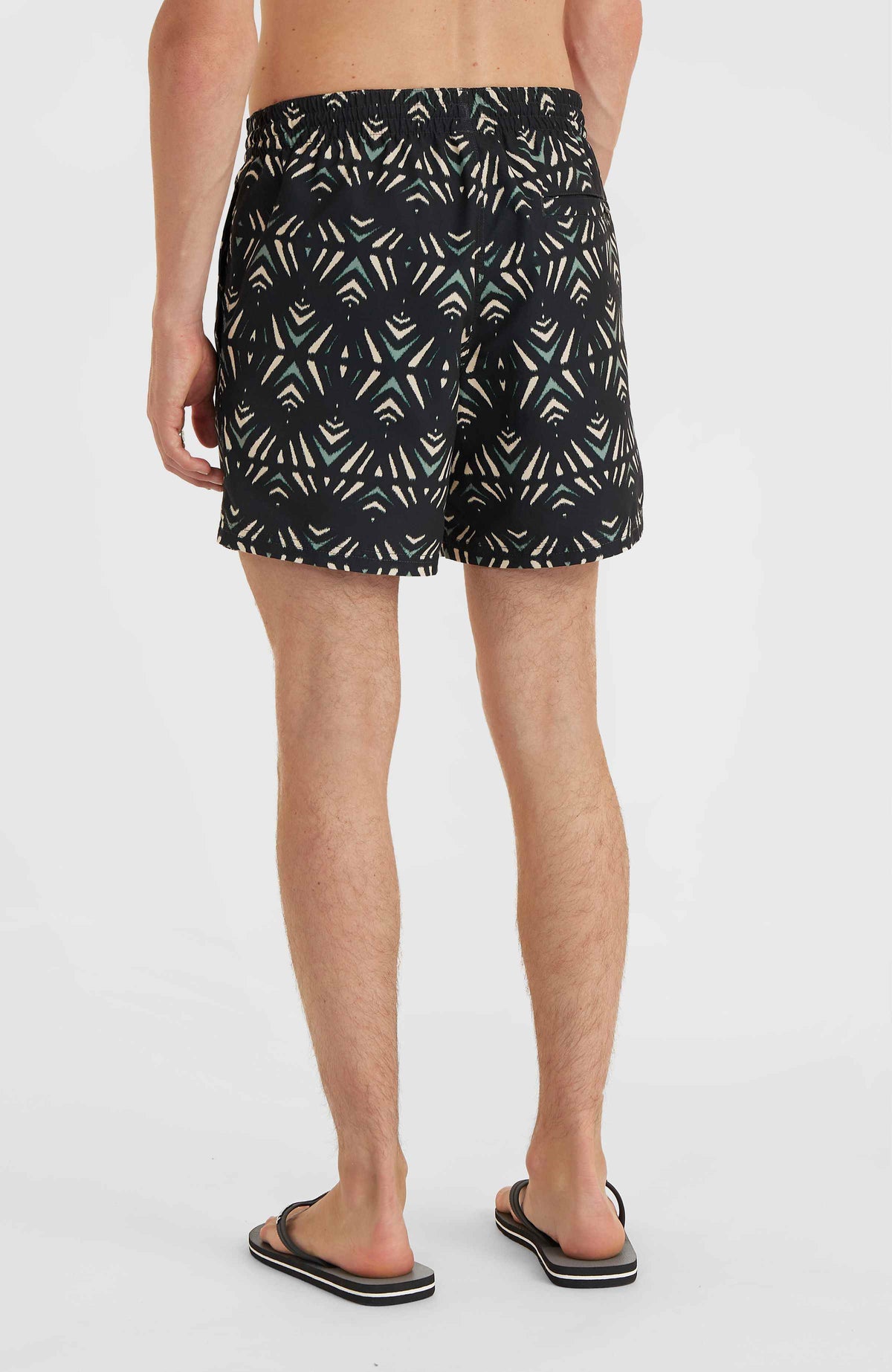 Short de bain Mix and Match Cali Print 15'' | Black Fade IKAT