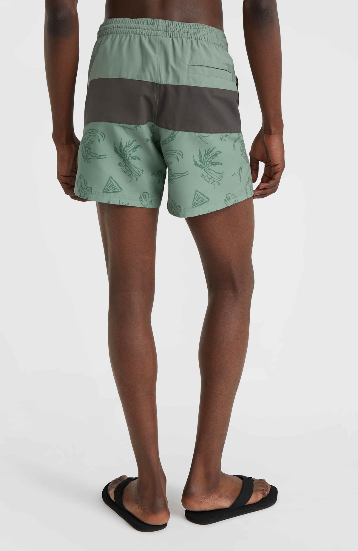 Short de bain Mix and Match Cali Block 15'' | Green Vintage Surfer