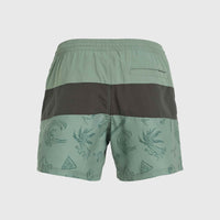 Short de bain Mix and Match Cali Block 15'' | Green Vintage Surfer