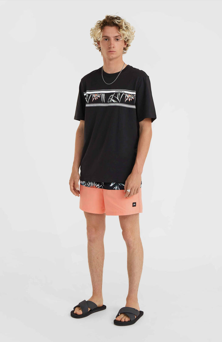 Short de bain Mix and Match Cali Block 15'' | Black Tropicana