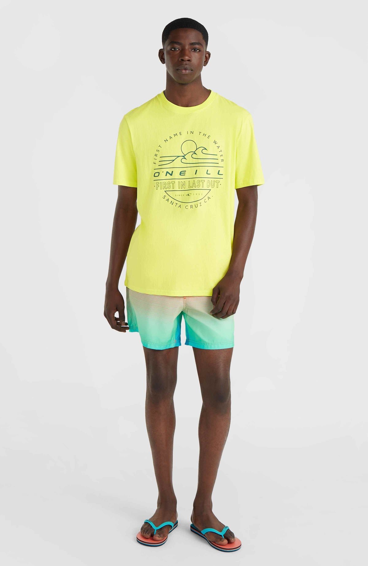 Short de bain Jack O'Neill Cali Gradient 15'' | Living Coral Simple Gradient Panel