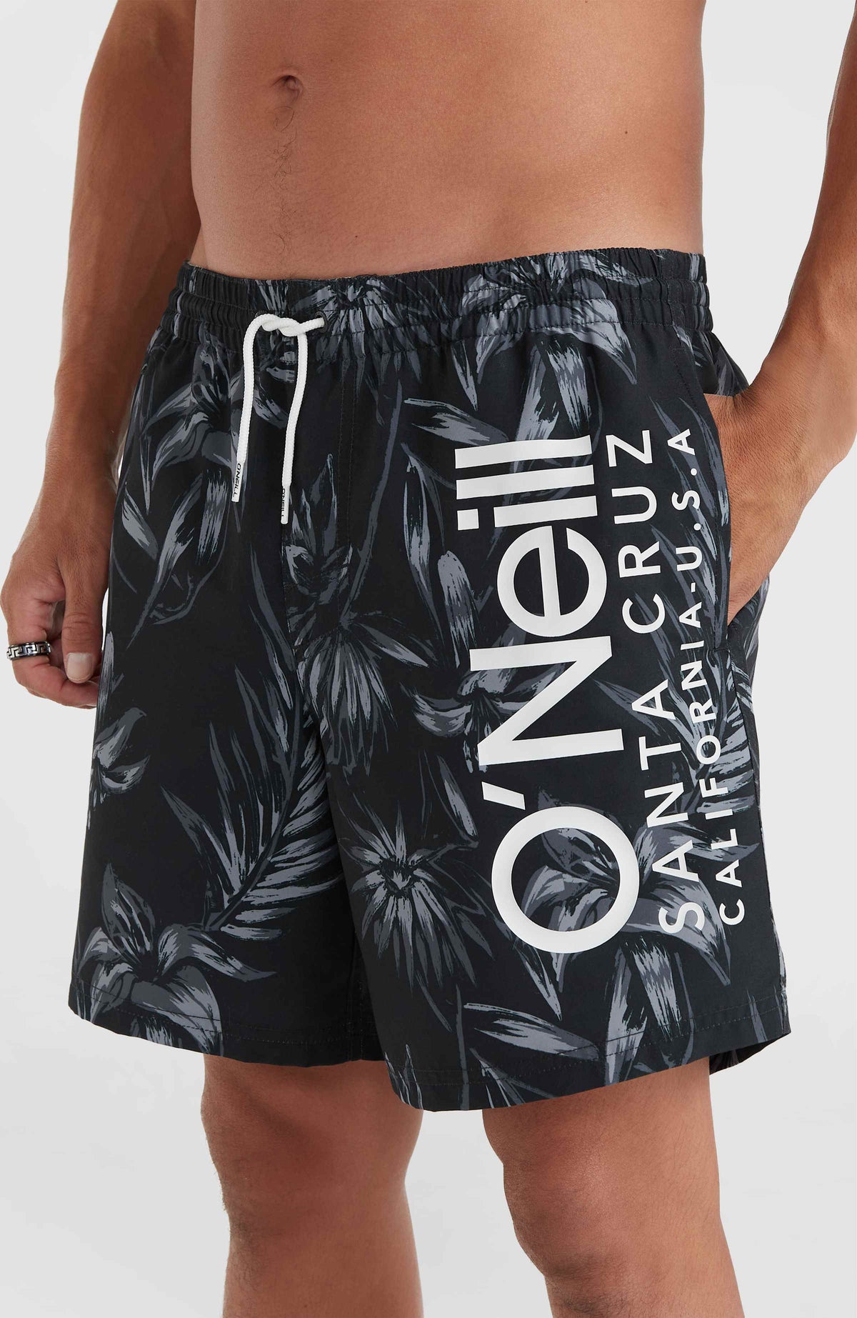 Short de bain Mix and Match Cali 16'' | Black Tonal Tropican