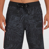 Boardshort Hyperfreak Tech Panel 19 | Black Pink/Orange Panel