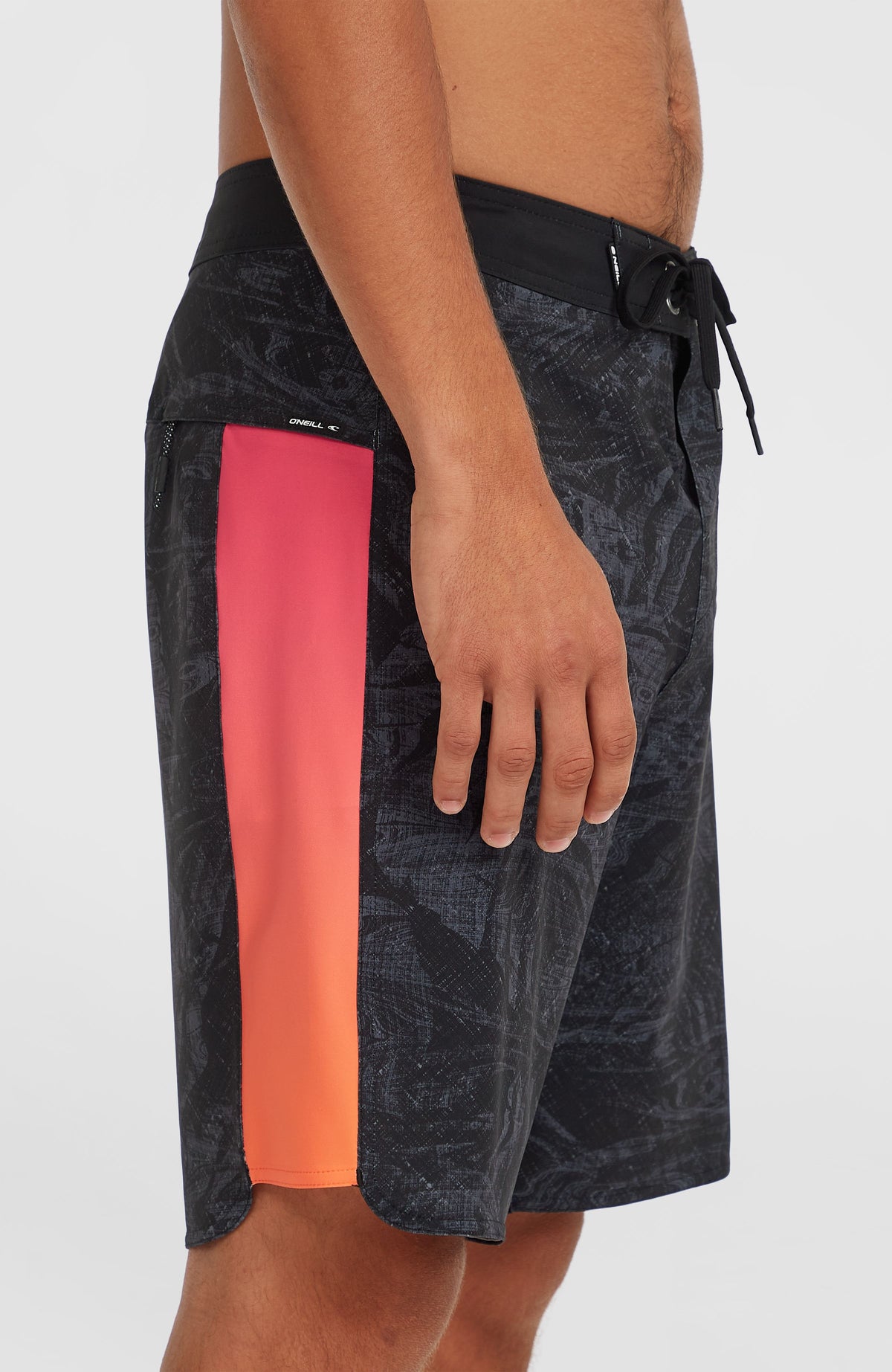 Boardshort Hyperfreak Tech Panel 19 | Black Pink/Orange Panel
