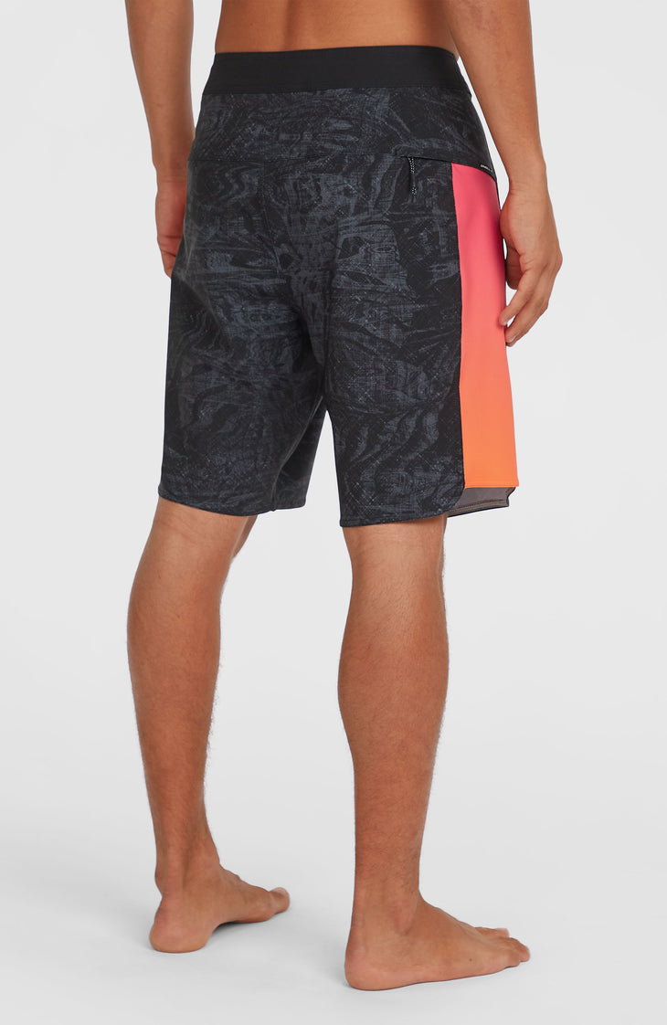 Boardshort Hyperfreak Tech Panel 19 | Black Pink/Orange Panel