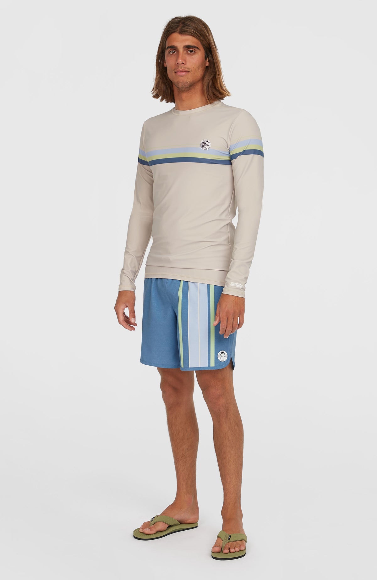 Short de bain O'Riginals Scallop 16 | Blue Originals Longboard Stripe