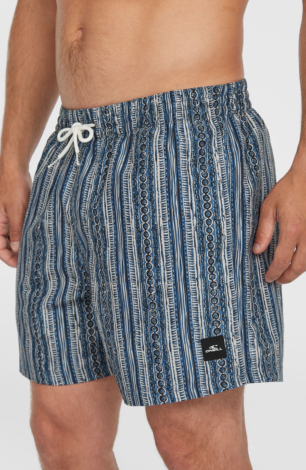 Short de bain Cali Print 15'' | Blue Pressed Lines