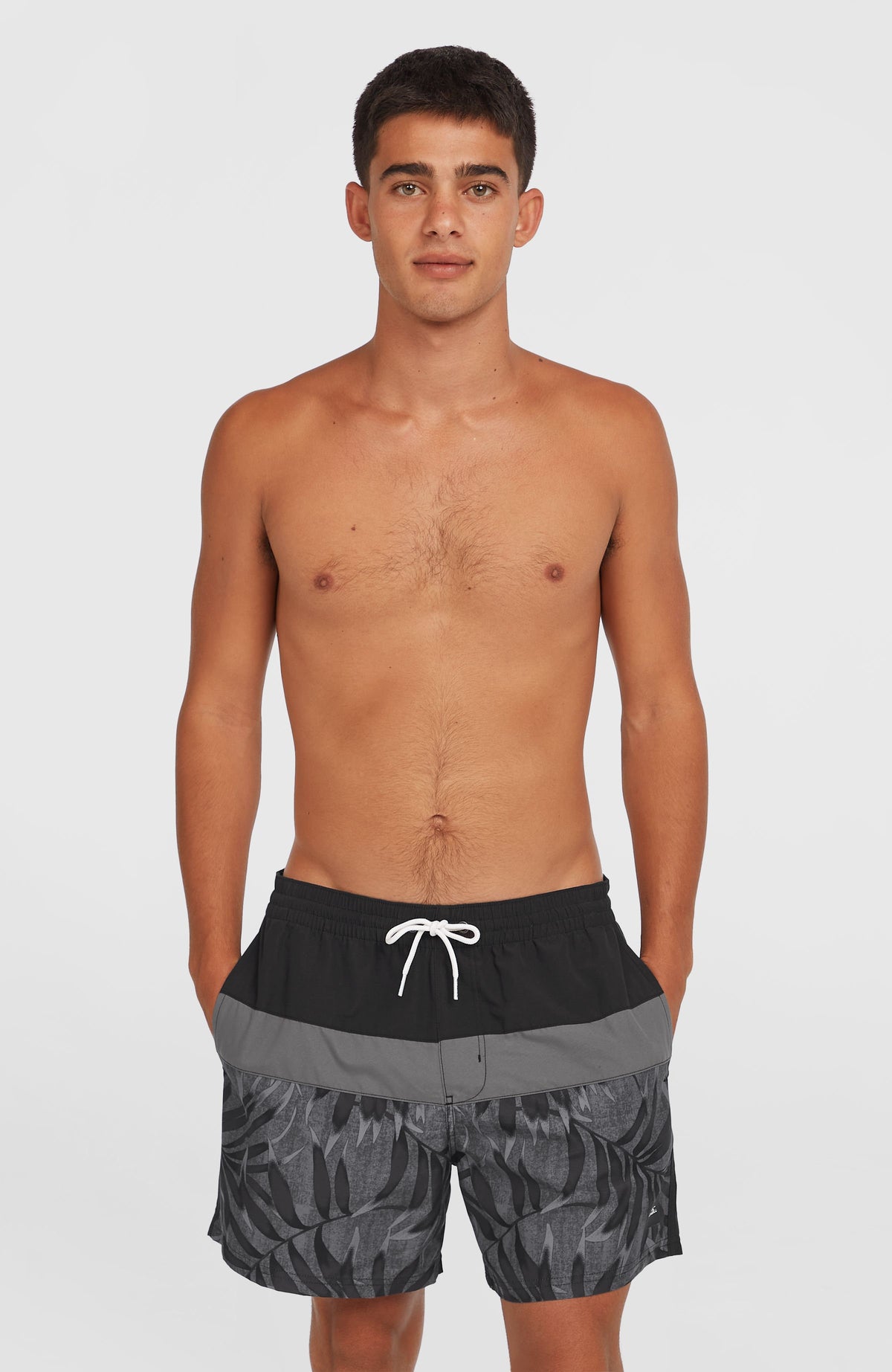 Short de bain Cali Block15'' | Black Dipped Leaves