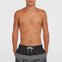 Short de bain Cali Block15'' | Black Dipped Leaves