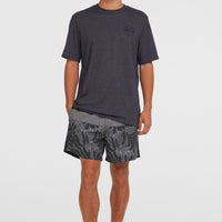 Short de bain Cali Block15'' | Black Dipped Leaves