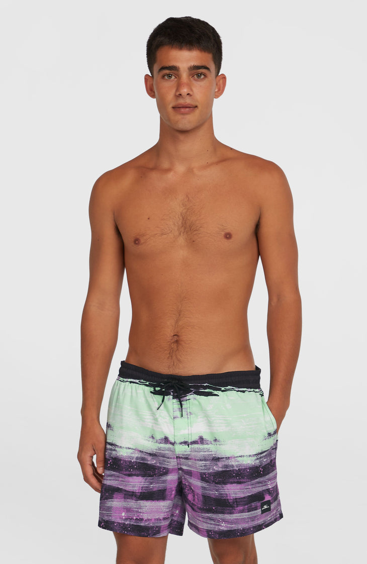 Short de bain Cali Gradient 15'' | Purple Melted Texture