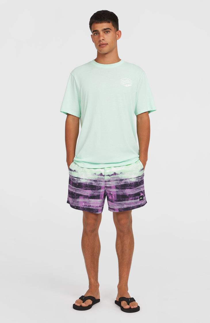 Short de bain Cali Gradient 15'' | Purple Melted Texture